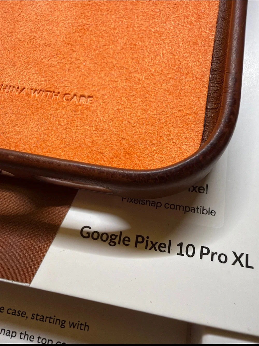 Bellroy Leather Pixel Case in sienna for Google Pixel 10 Pro XL